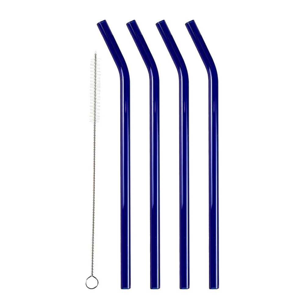 Lasinen Pilli 21,5 cm 4 kpl Sininen