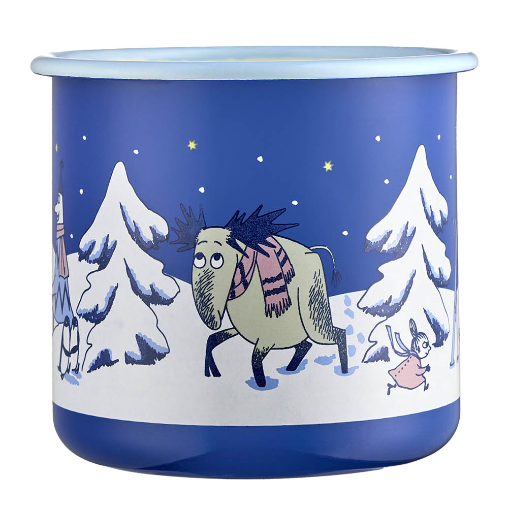 Muurla Muumi Emalimuki Tähtiyö 80 cl Sininen