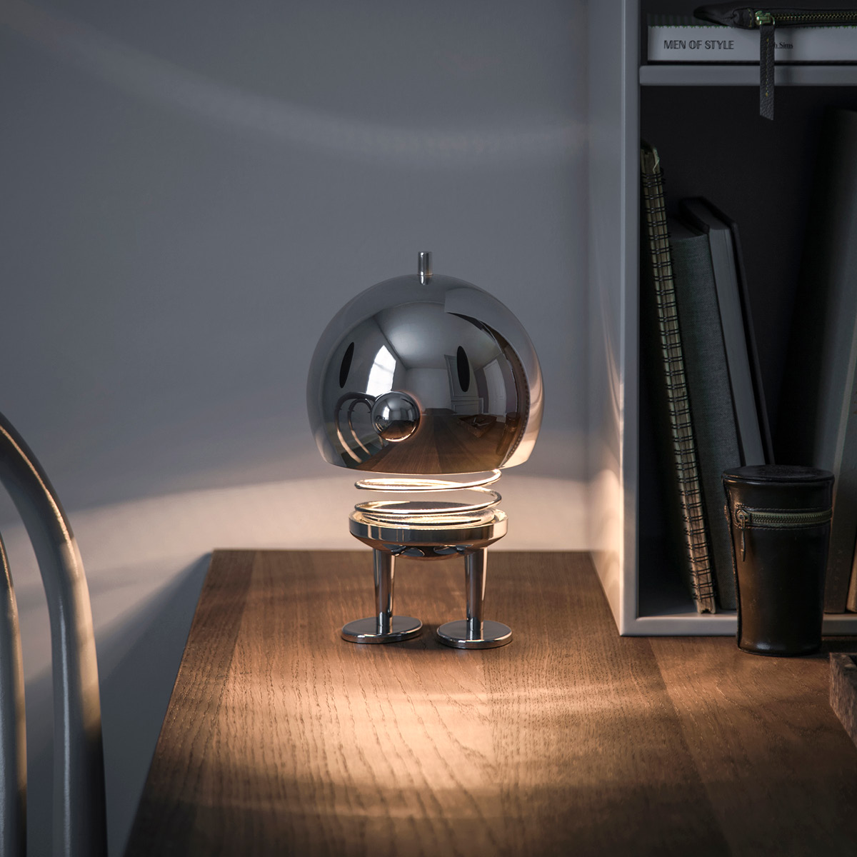 Hoptimisten LED lampe XL 23 cm chrome