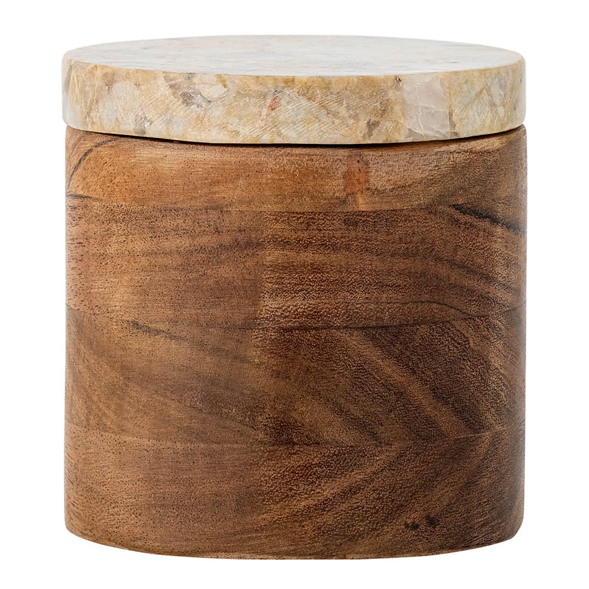 Bloomingville Lisanne Purkki kannella 10x10,5 cm Luonnonväri