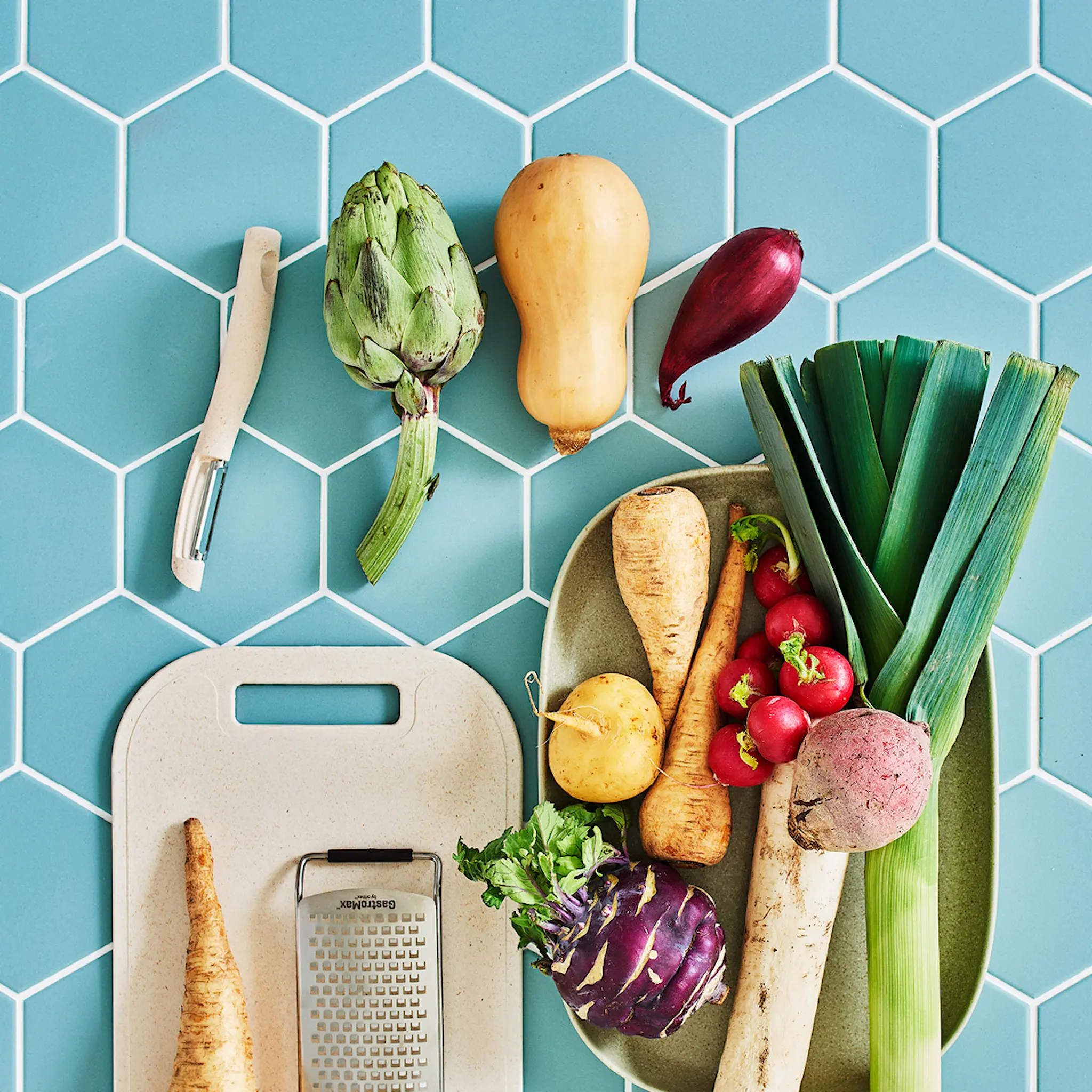 Gastromax BIO range skalare med rörligt blad 19 cm linne