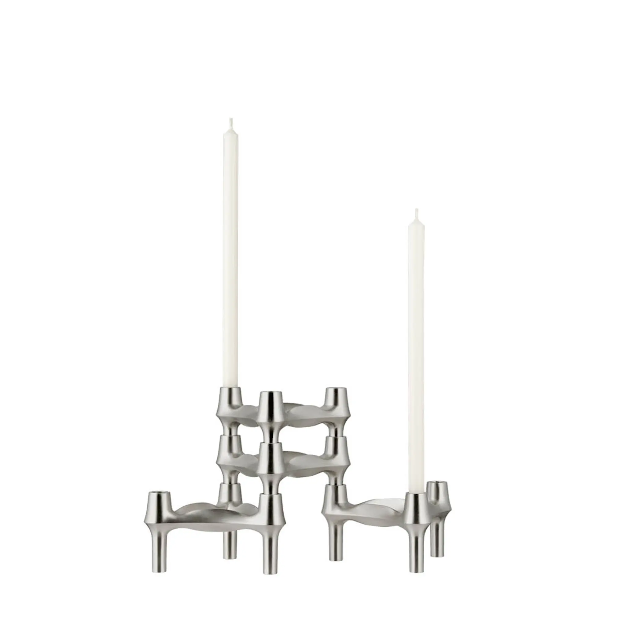 Stoff Nagel BMF kynttilänjalka 6,7 cm 3 kpl harjattu kromi