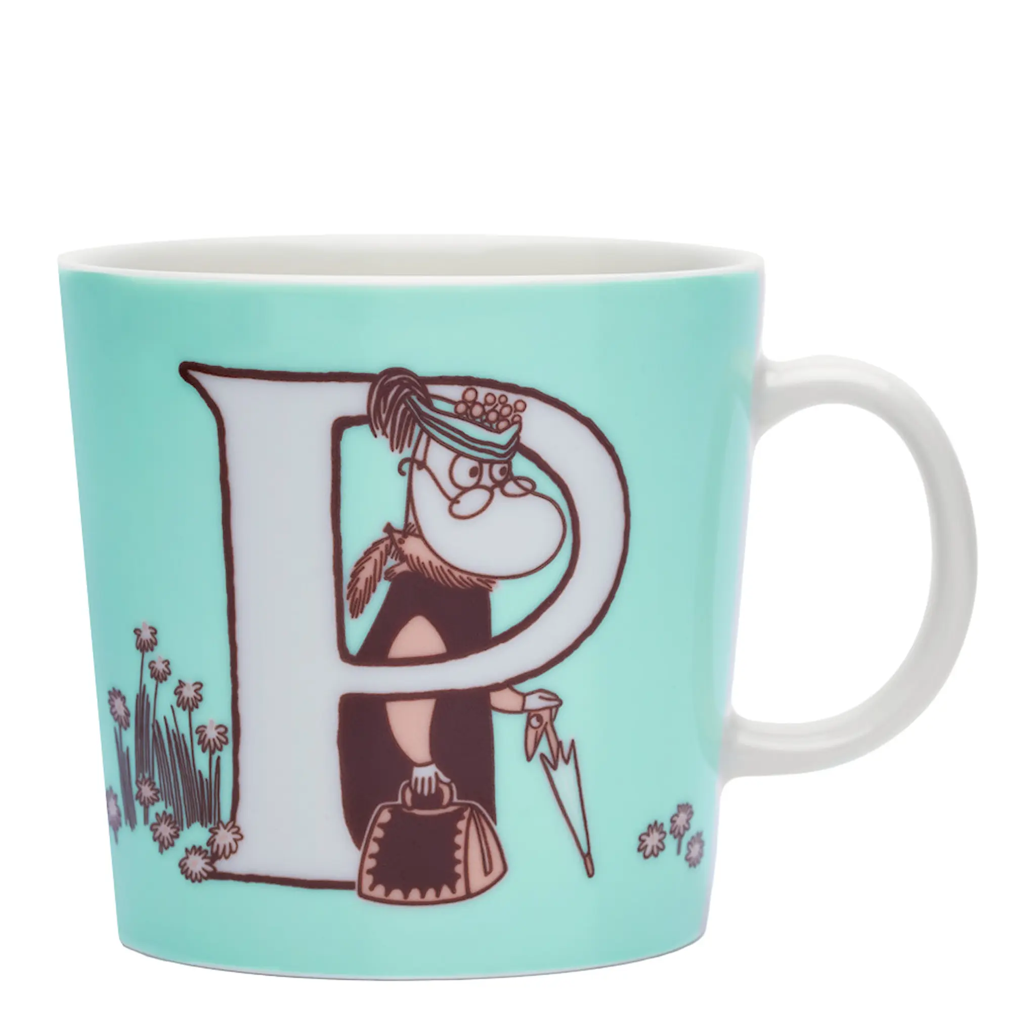 Moomin Arabia Muminmugg bokstav P 40 cl turkos