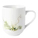 Nostalgi mugg 35 cl vit/grön