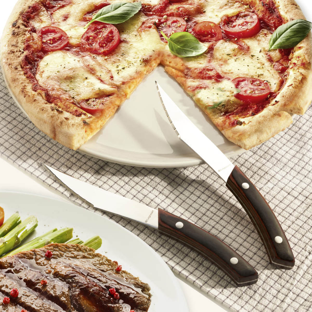 Legnoart Napoli Pizza-/Pihviveitsi 4 kpl Tumma puu