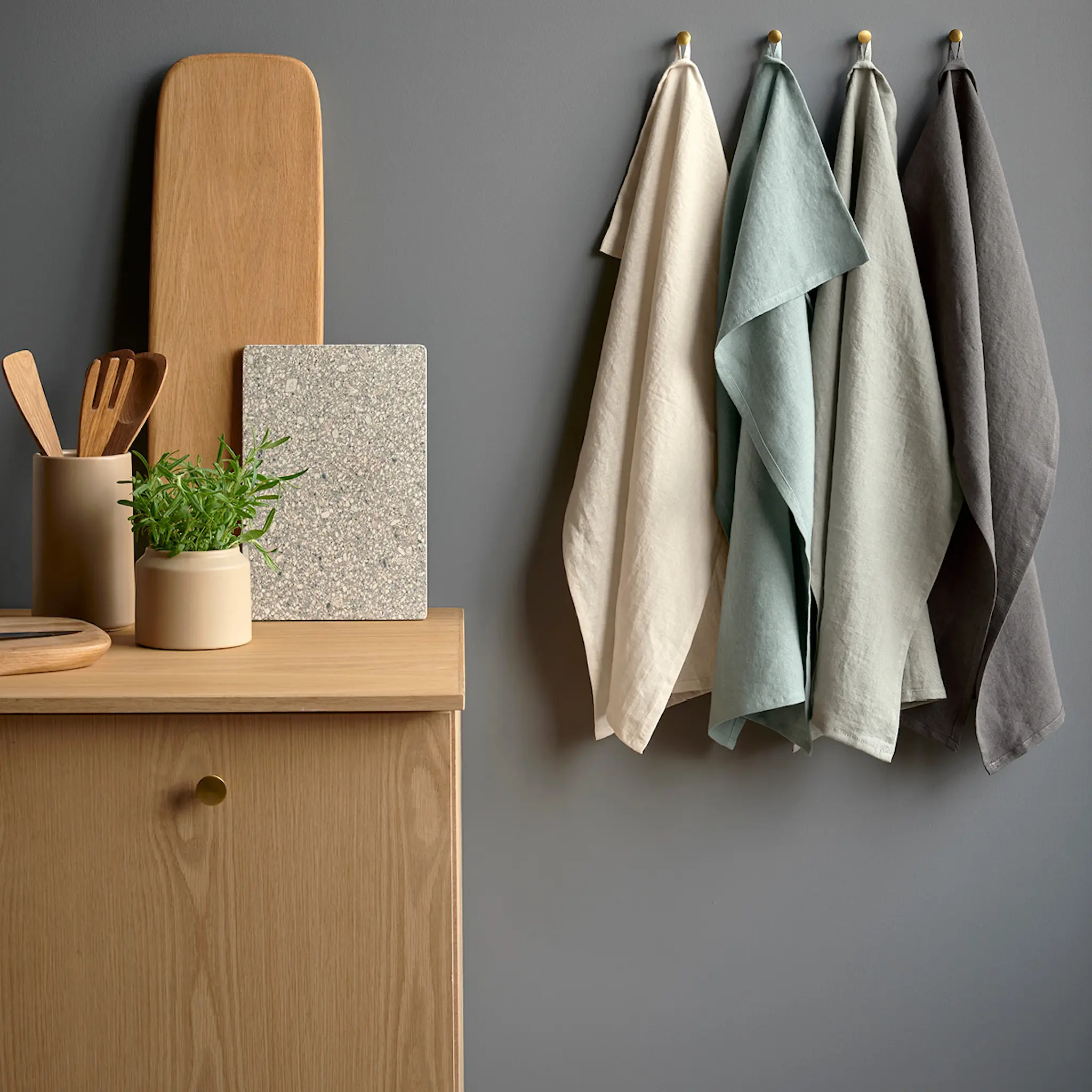 Södahl Pure Linen Kökshandduk 50x70 cm Earth
