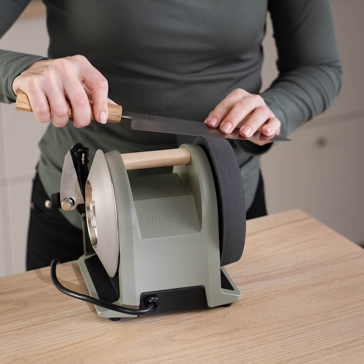 Tormek Tormek T-1 elektrisk knivslip ash green