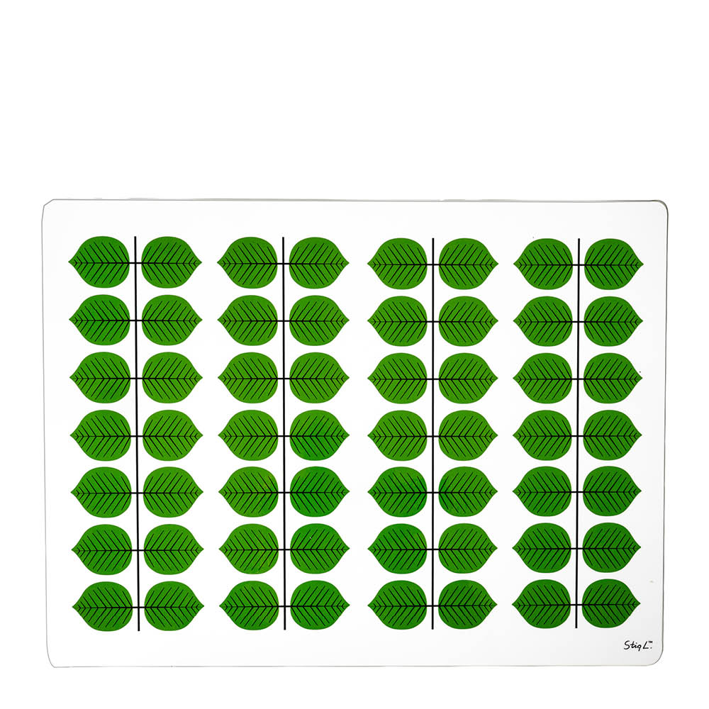 Stig L Berså bordstablett 40x30 cm gröna blad