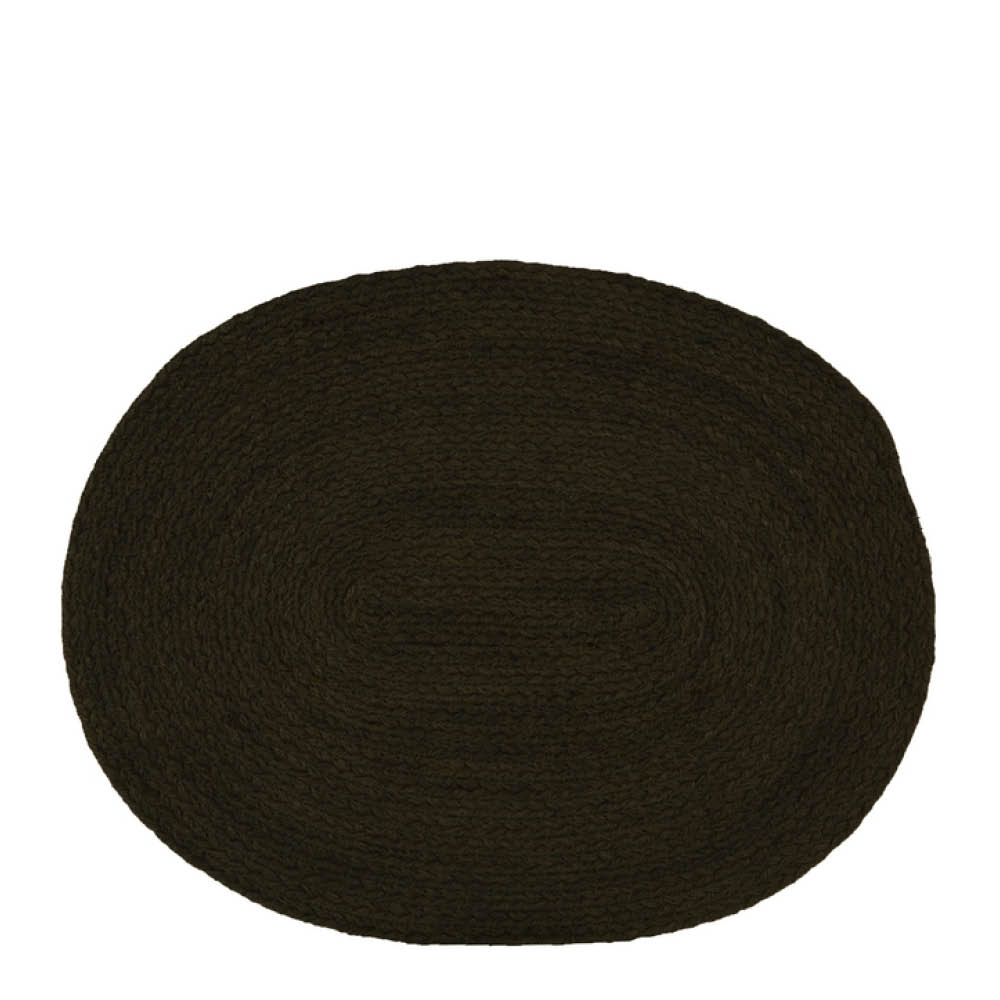 Holmen Jesper bordstablett 45x35 cm oval svart