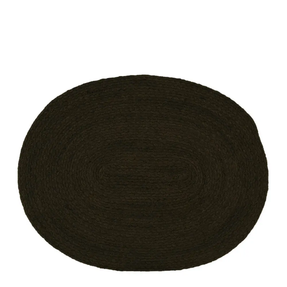 Jesper dekkebrikke 45x35 cm oval svart