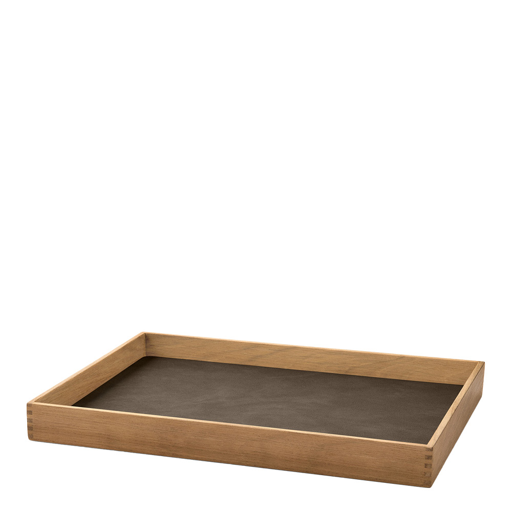 LIND DNA Even teak bricka medium 28x36 cm nupo kaviar