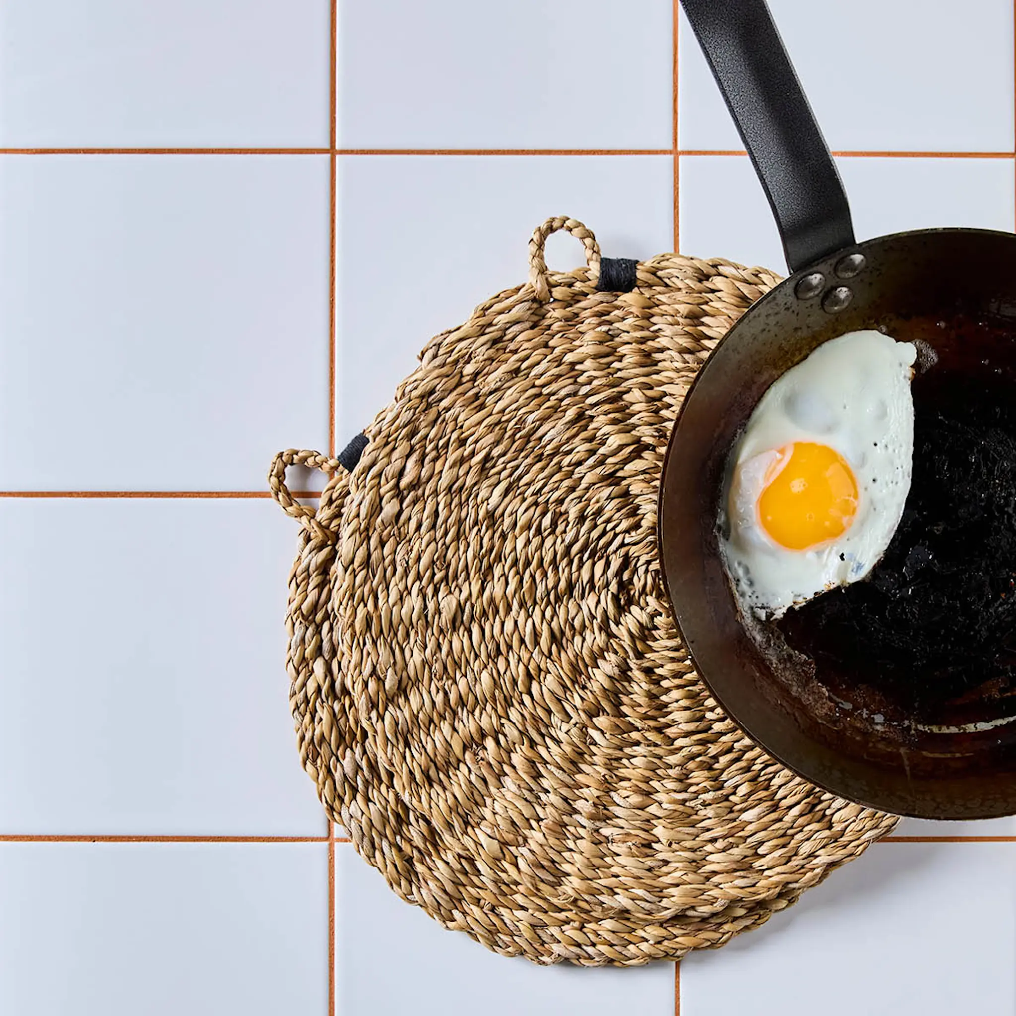 Nicolas Vahé Naba bordstablett 28 cm 2-pack sjögräs