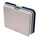 Mörkblå, blågrå, vit, silver