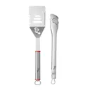 BBQ-set med stekspade och tång 44 cm rostfritt stål