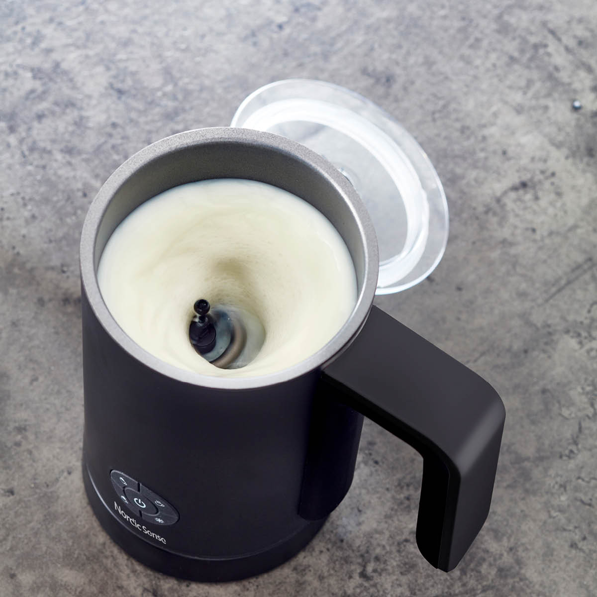 Nordic Sense Mjölkskummare 500W matt svart