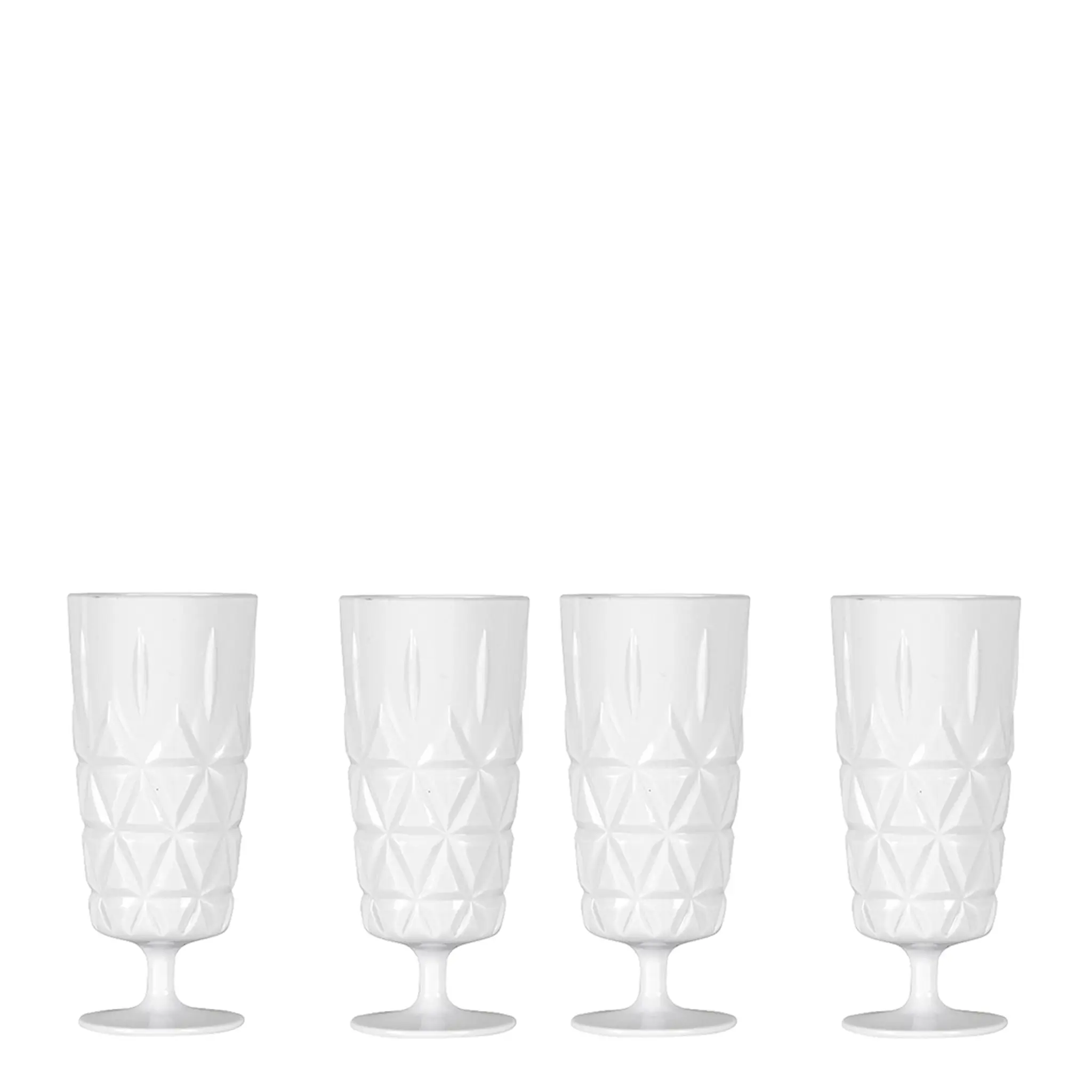 Sagaform Juni piknik glass på stett 20 cl 4 stk