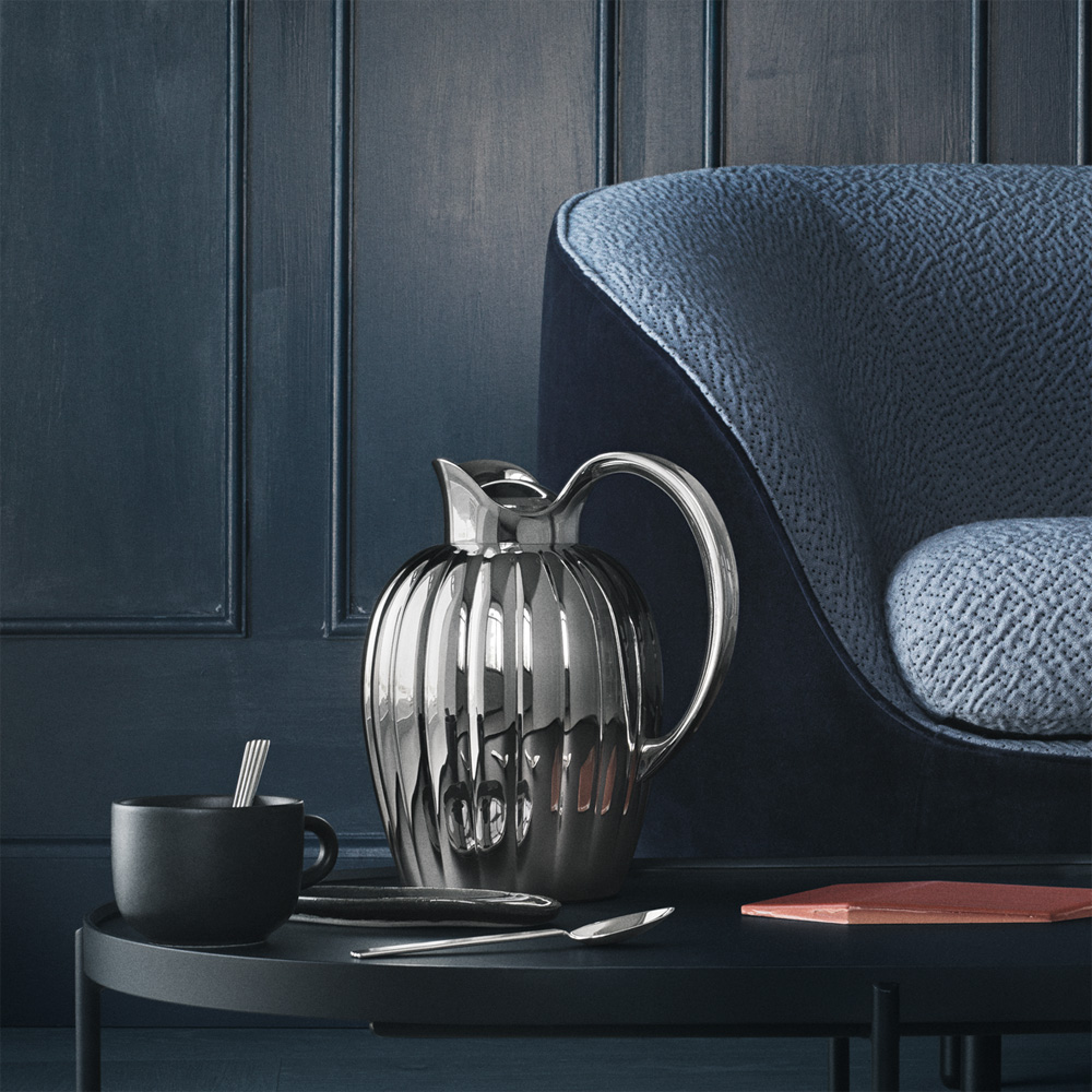 Georg Jensen Bernadotte termokanne 1L blankpolert stål