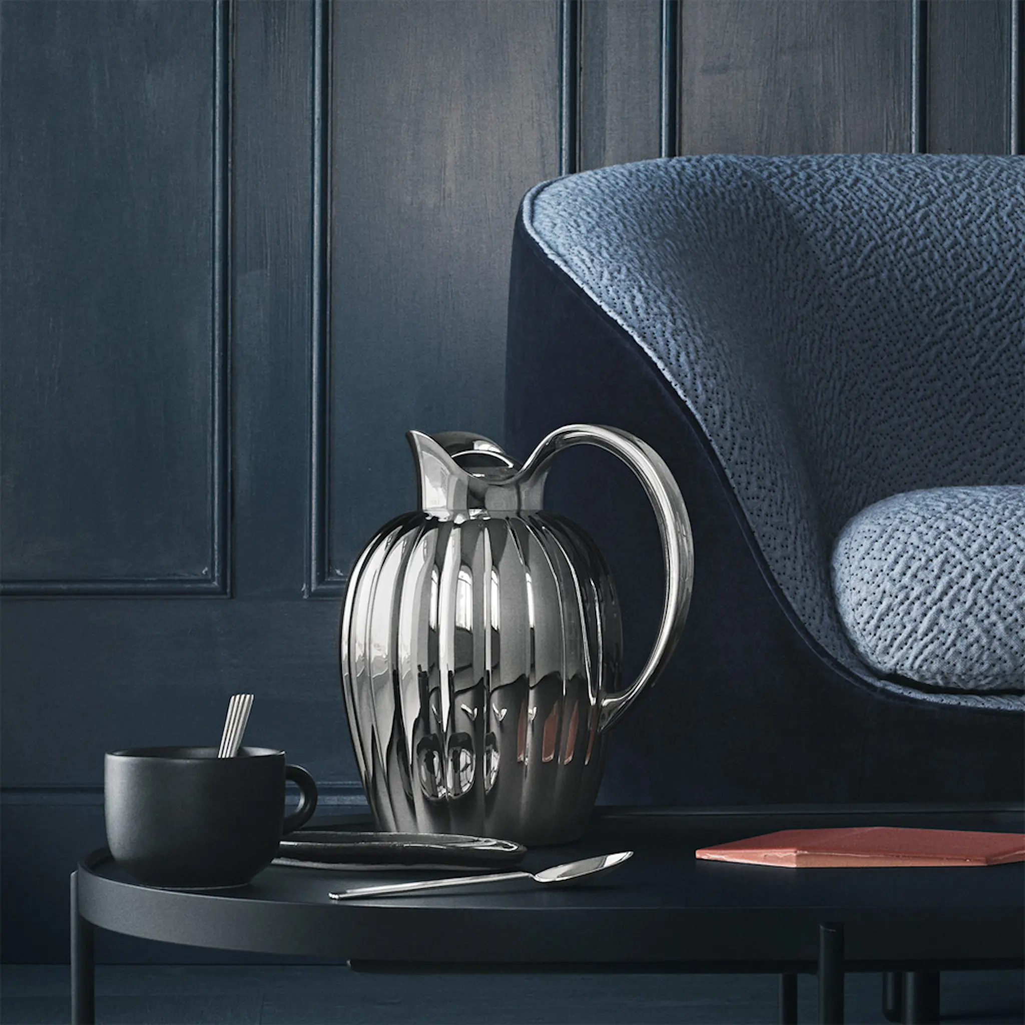 Georg Jensen Bernadotte termokanne 1L blankpolert stål