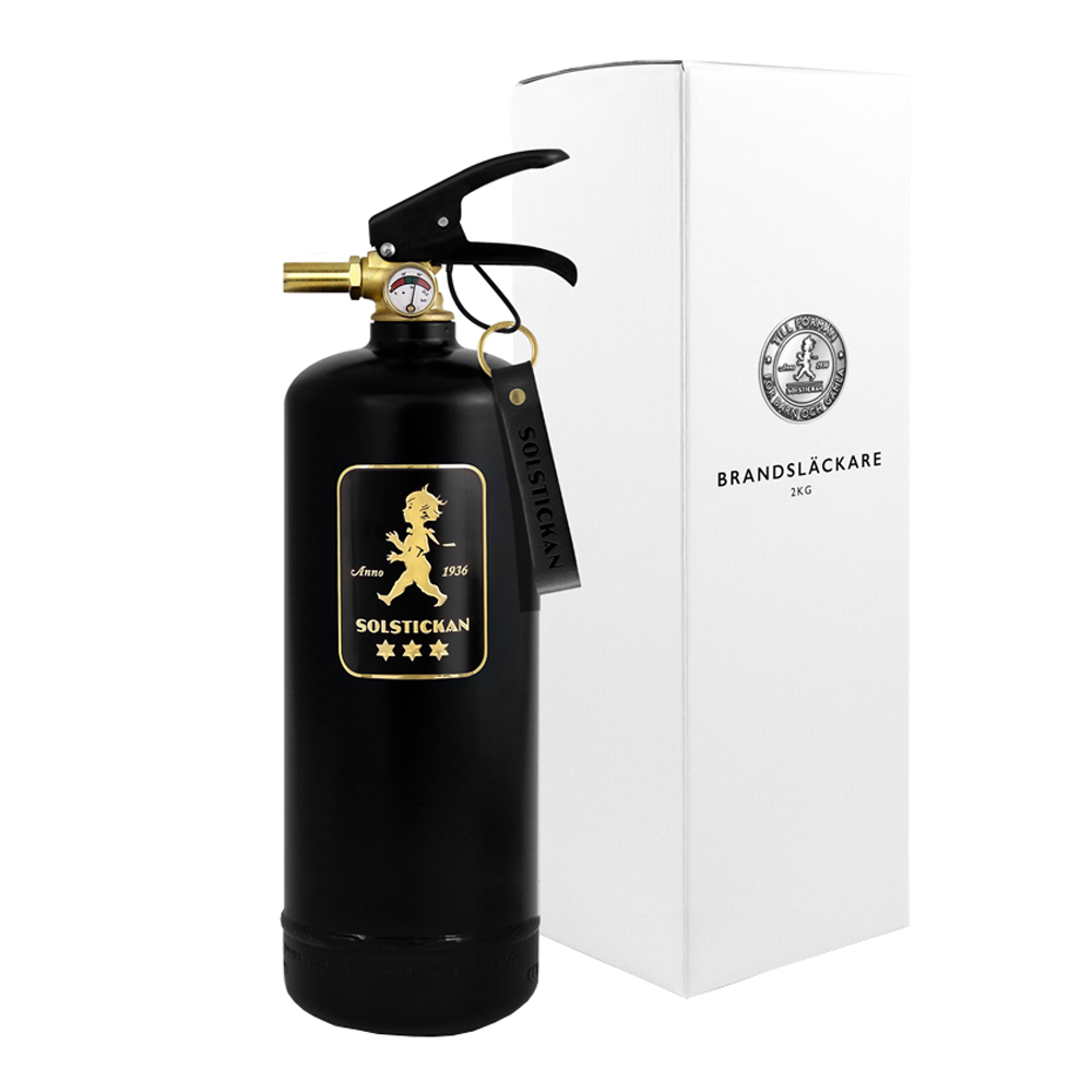 SOLSTICKAN Solstickan Brandsläckare 2 kg Svart/Guldemblem