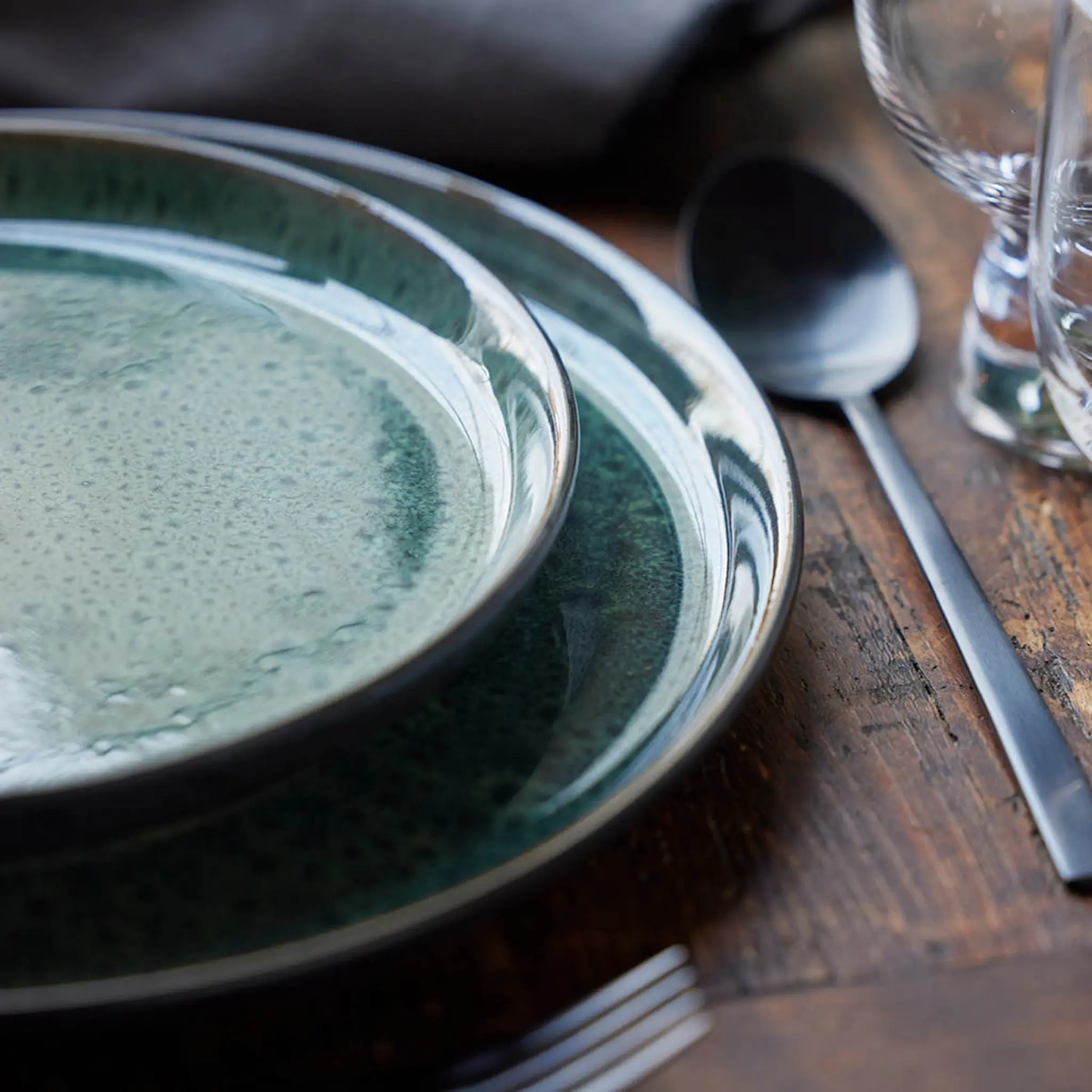 Bitz Lautanen Gastro 21 cm Musta/Vihreä