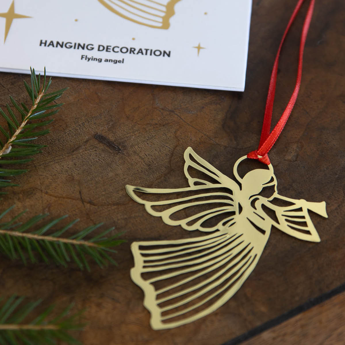 Pluto Ängel hängande dekoration 7,5 cm silver