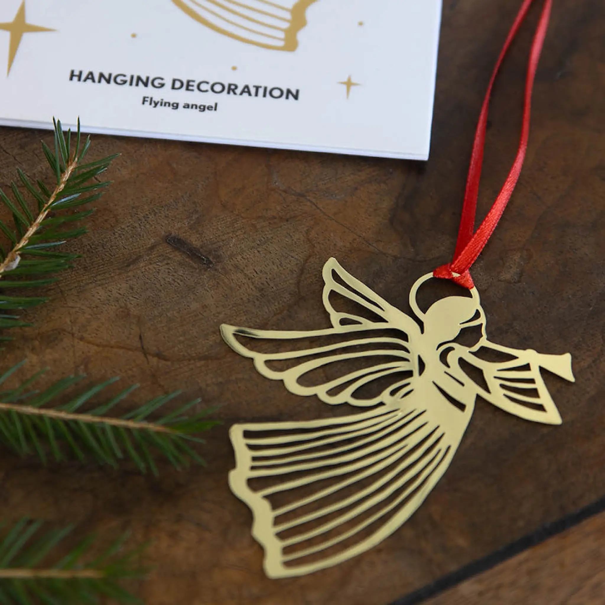 Pluto Ängel hängande dekoration 7,5 cm silver