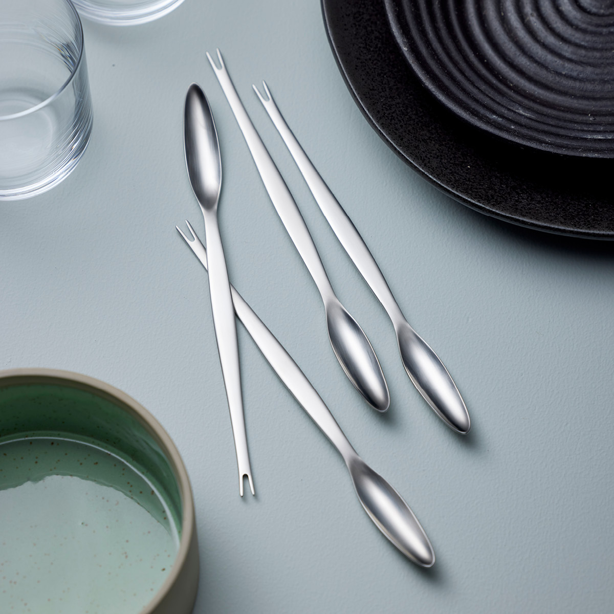 Gense Focus steel skalldyrgaffel 4 stk