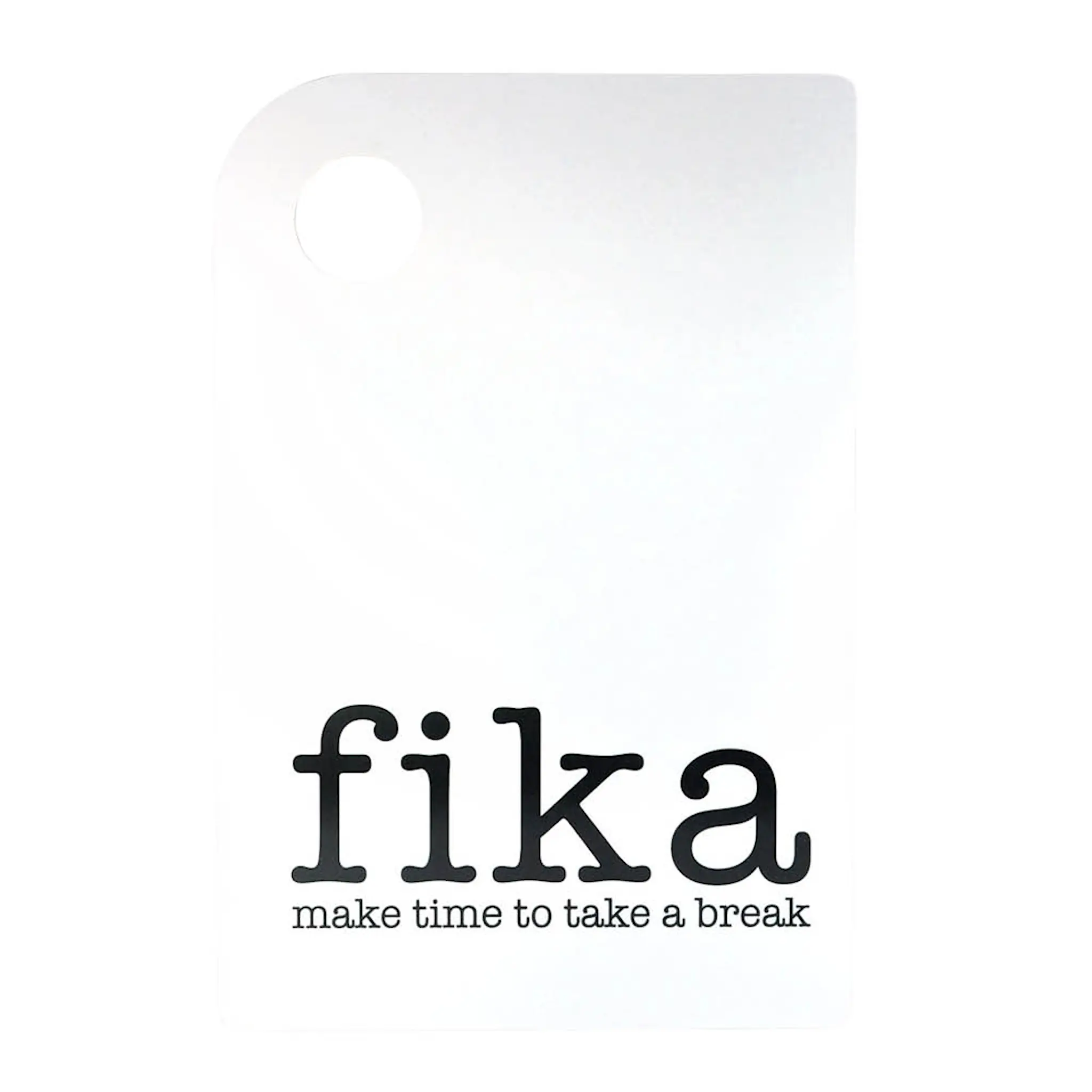 Mellow Design Skärbräda Make Time Fika 30x20 cm vit/svart