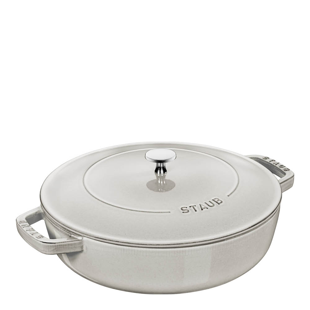 Staub Chistera sautépanne 28 cm 3,7L white truffle