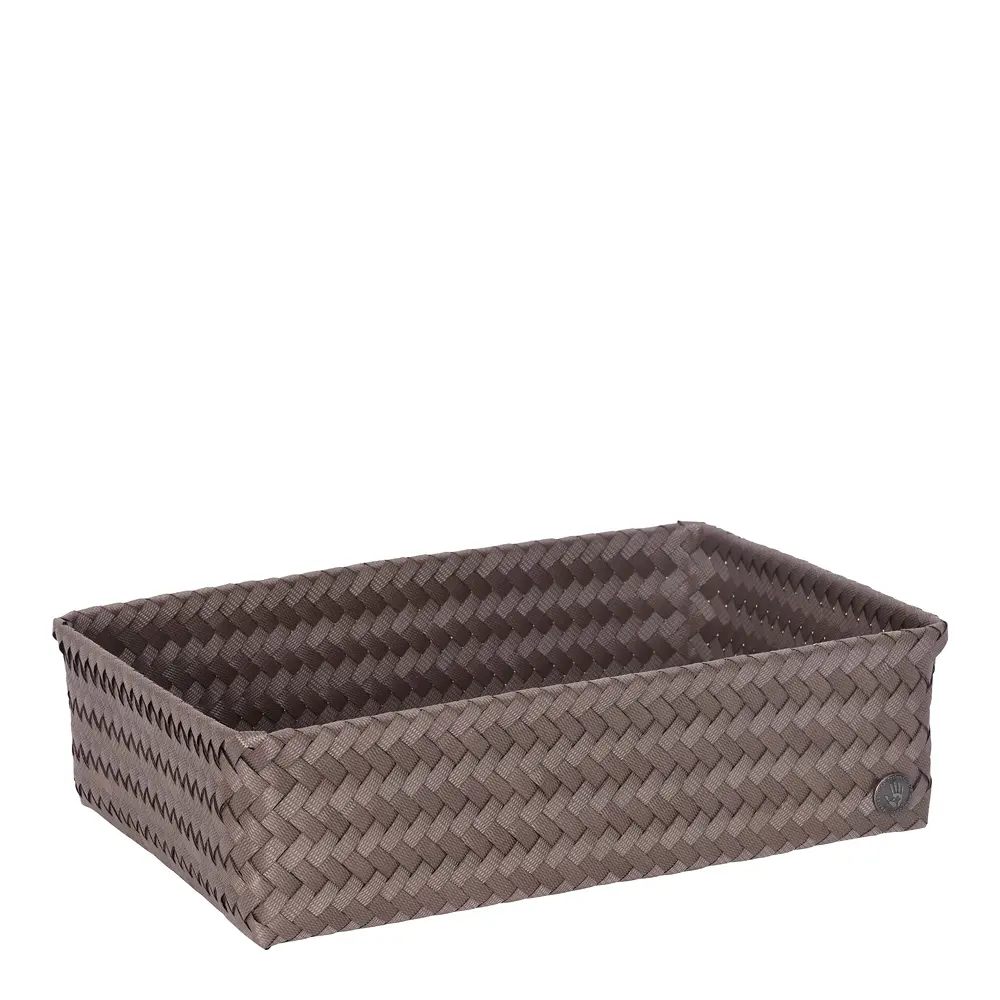 Fit stor oppbevaringskurv 36x24x10 cm taupe