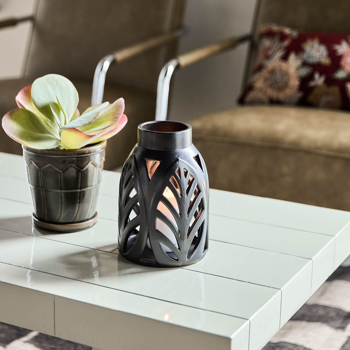 House Doctor Elm Kynttilälyhty 14,5x22 cm Musta