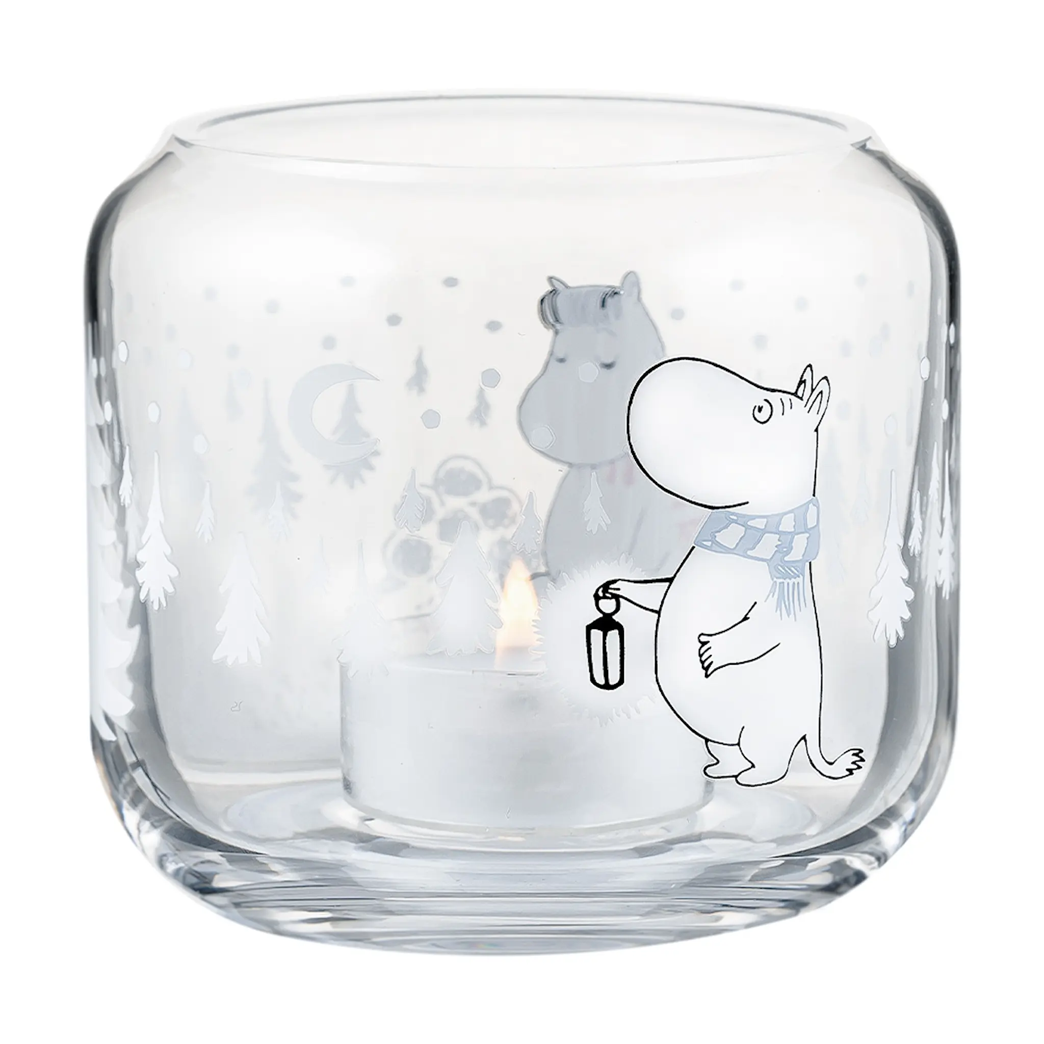 Muurla Muumi Kynttilälyhty Lumisade 9 cm