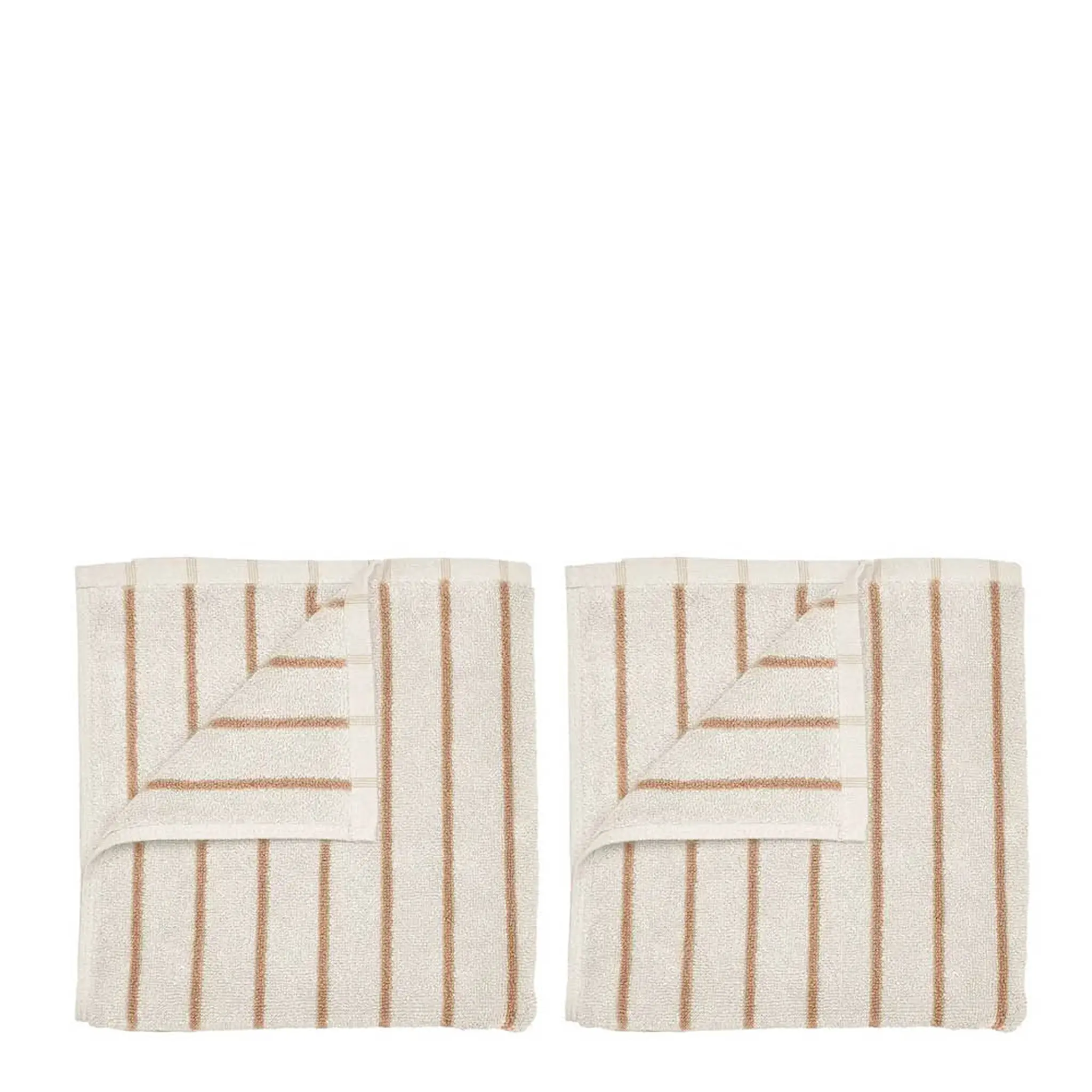 Blomus Arto gästhandduk 50x30 cm 2-pack beige/orange