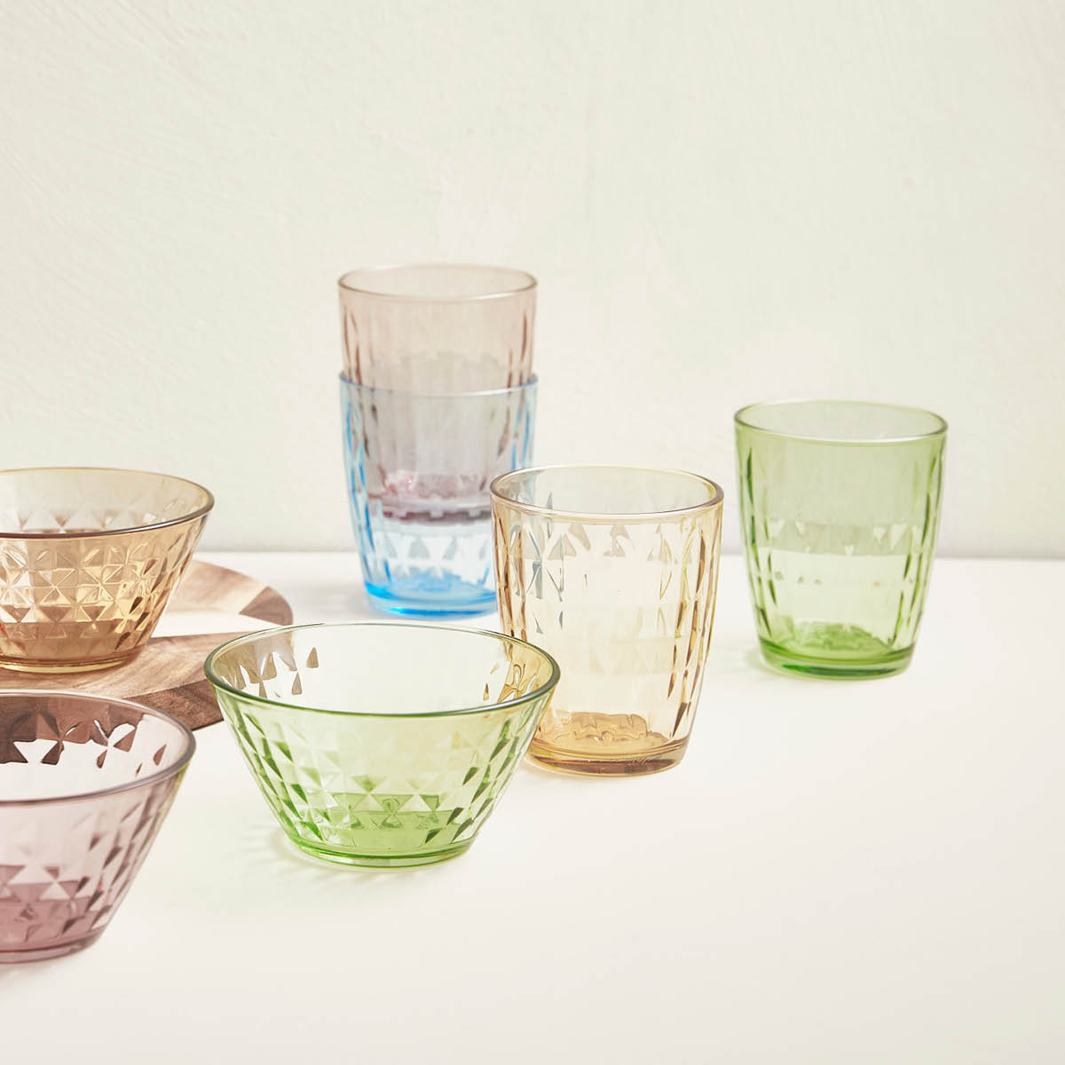 Aida Mosaic  vannglass 34 cl 4 stk multi