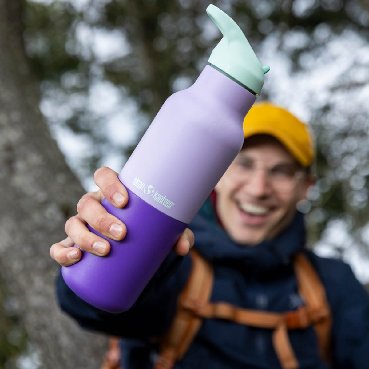 Klean Kanteen Rise termoflaska 0,47 L med sportlock Orchid Kaleidoscope