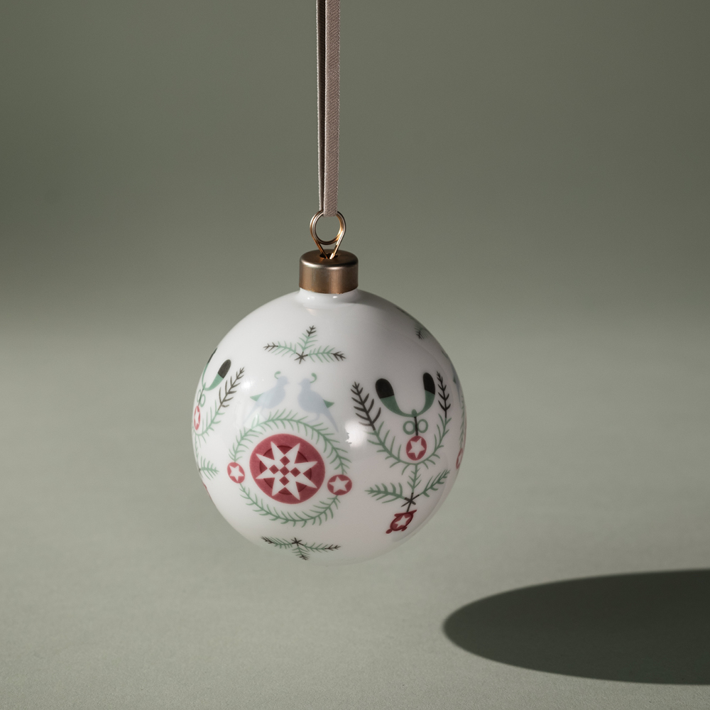 Rörstrand Swedish Grace Winter Joulupallo 8 cm