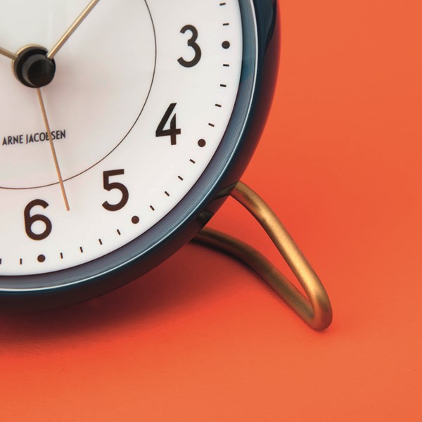 Arne Jacobsen Station bordur 11 cm blå/hvit