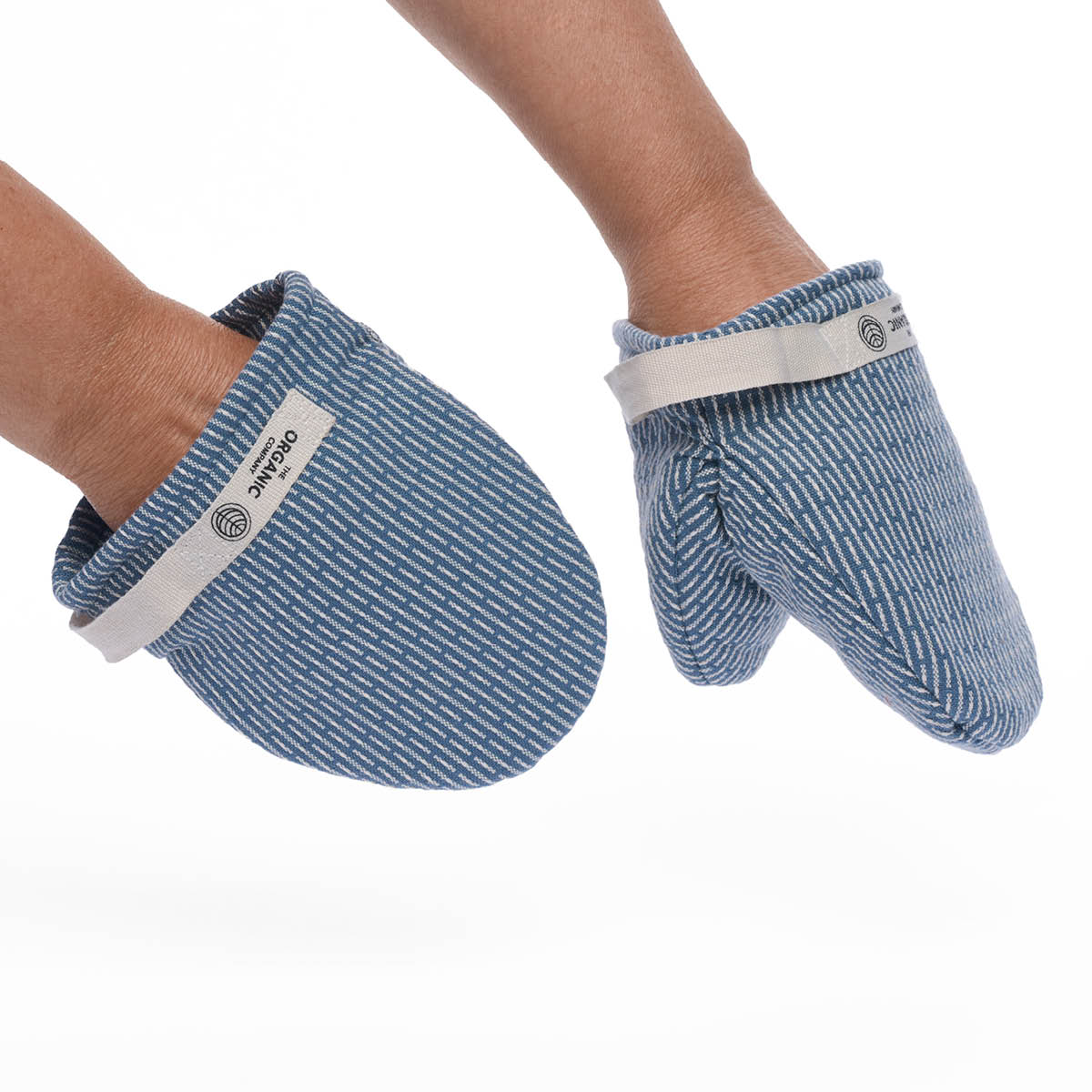 The Organic Company Ovnvotter 14x14 cm 2 stk grey blue stone