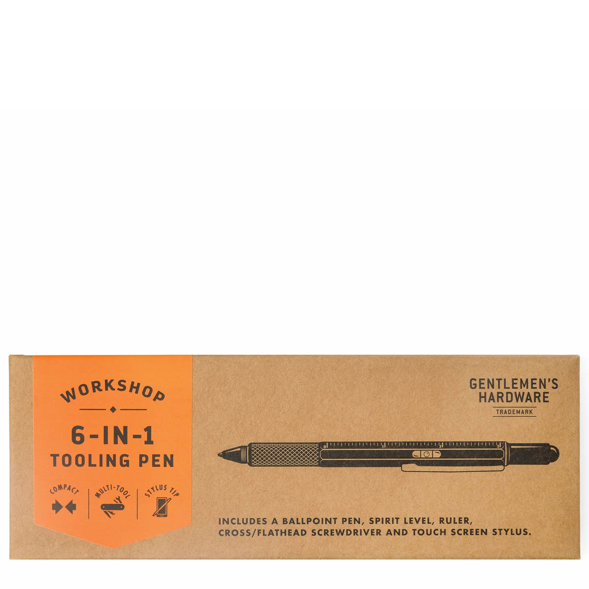 Gentlemen's Hardware Tooling Pen multiverktyg 6-i-1 penna