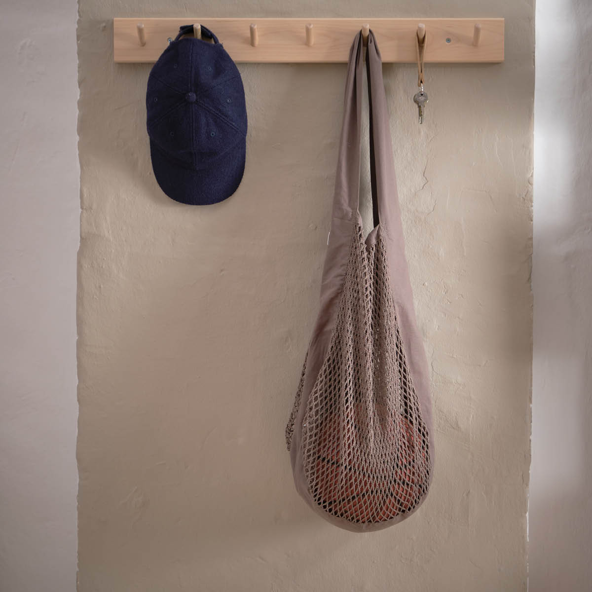 The Organic Company Nät axelväska 44x15 cm clay