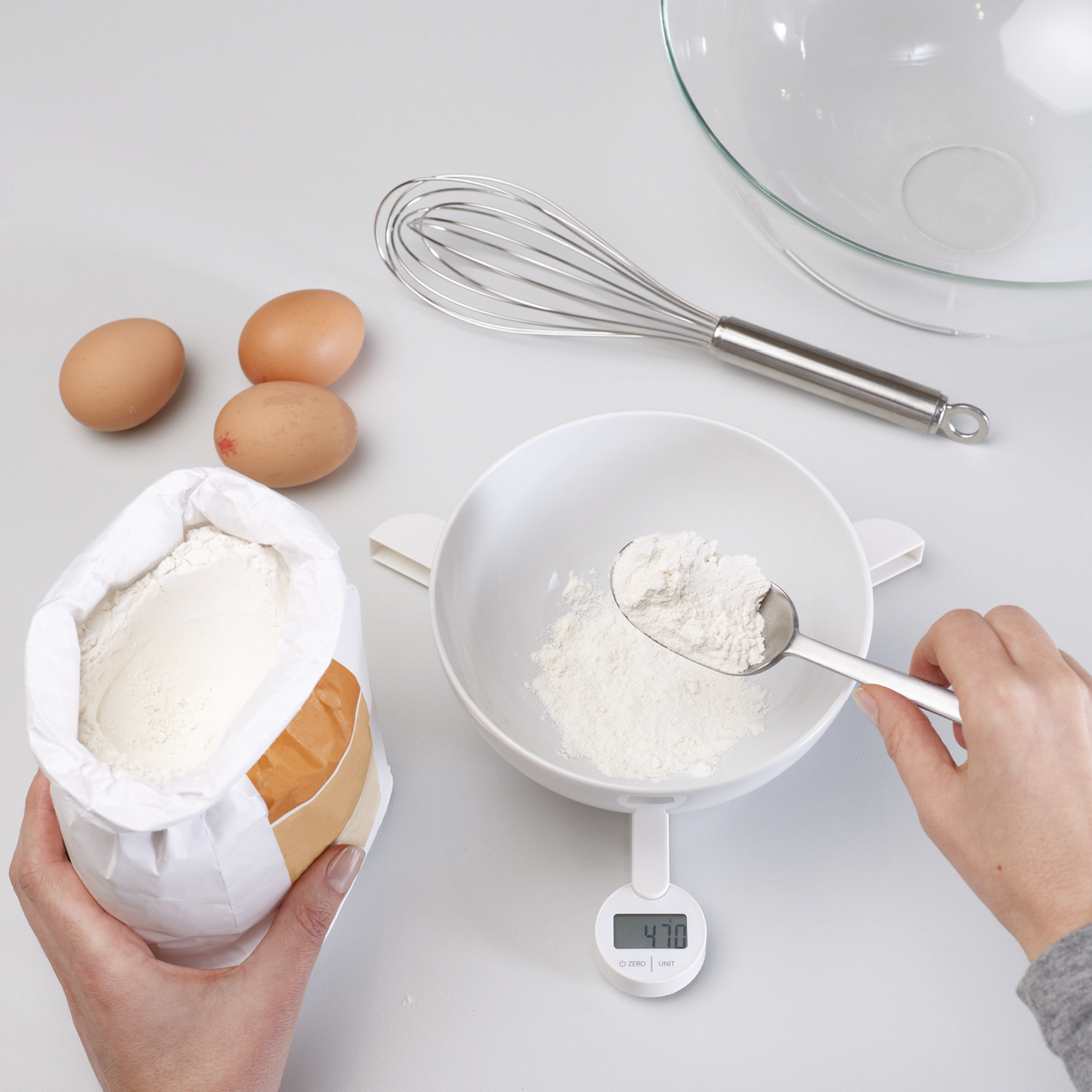 Joseph Joseph Triscale Keittiövaaka Valkoinen