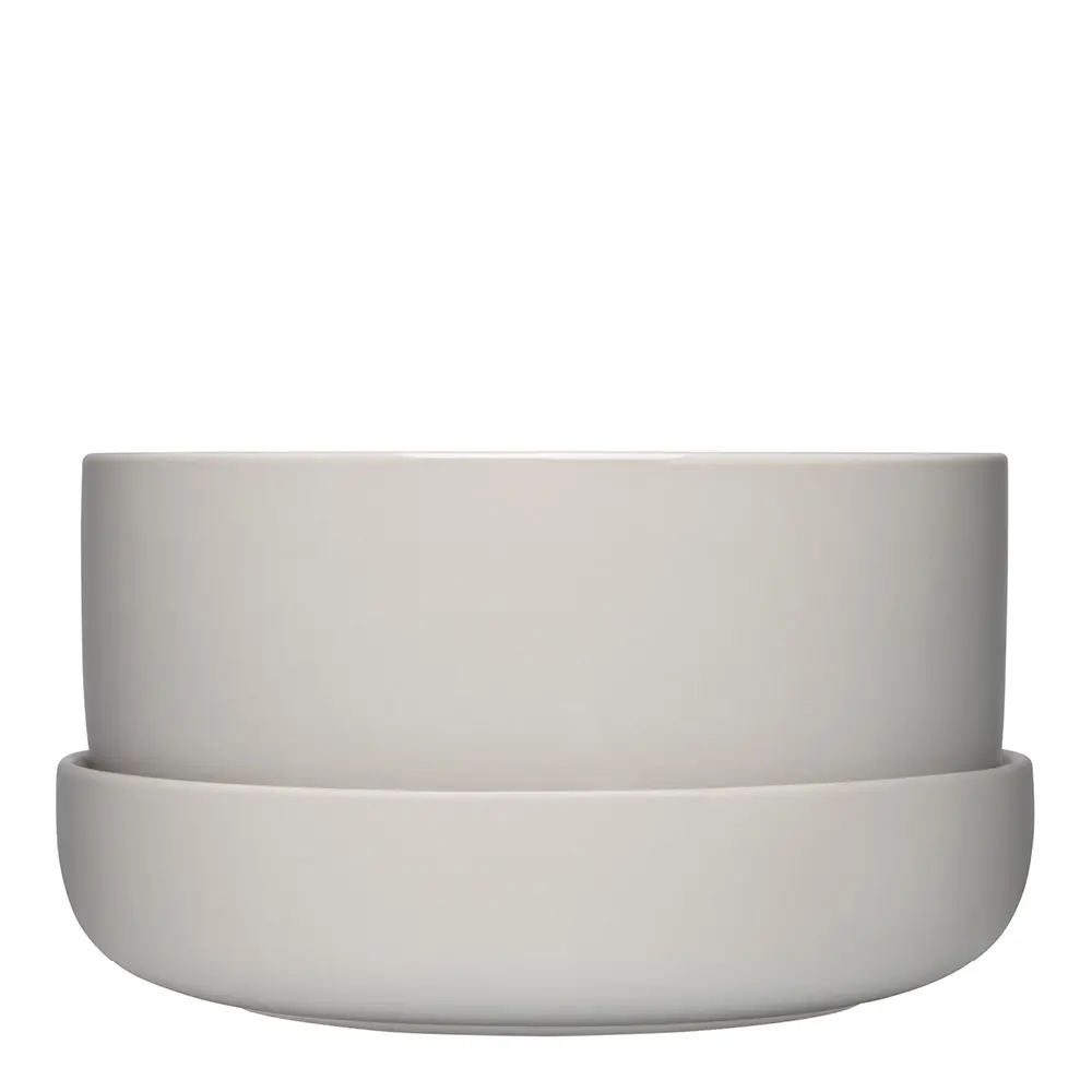 Nappula Kukkaruukku 24x13 cm Vaaleanharmaa