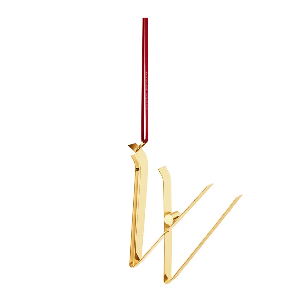 Ornament pyntebokstav W gull