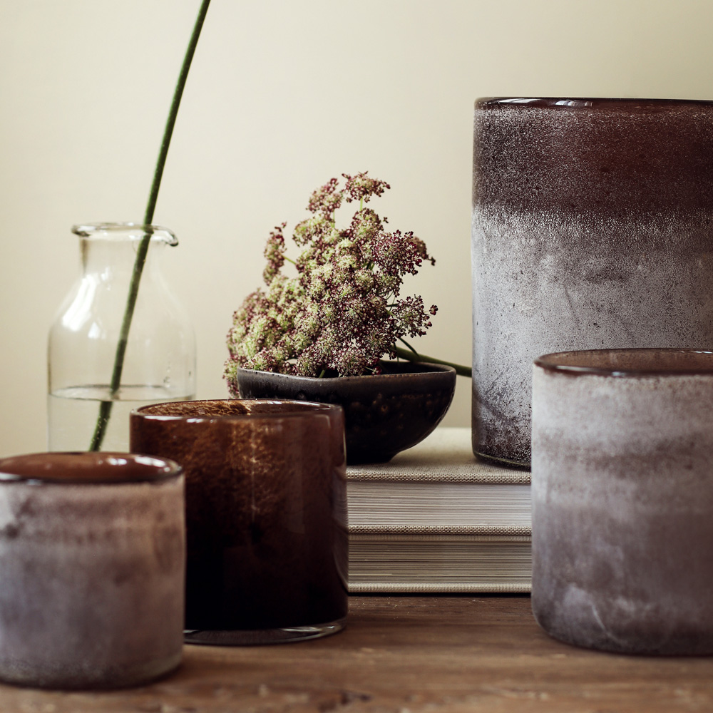 Tell Me More Frost Kynttilälyhty 9x9 cm Ruskea