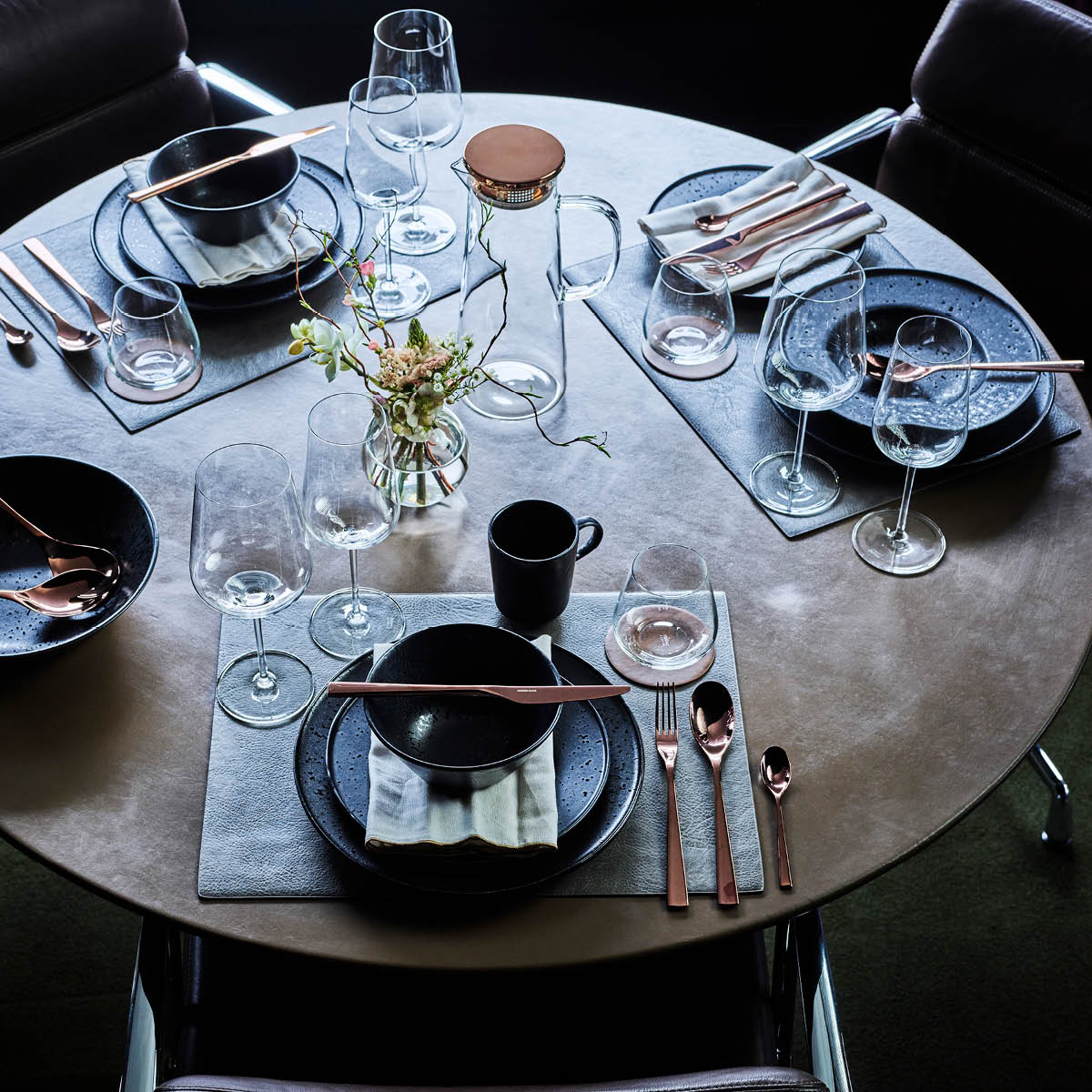 Ziczac Troja Pöytätabletti 47x33 cm Harmaa