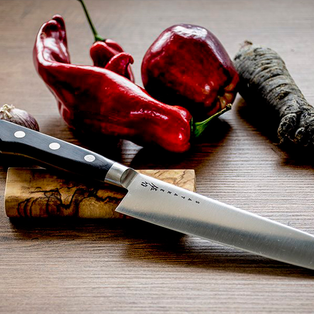 Satake Professional santokukniv 17 cm rustfri/svart