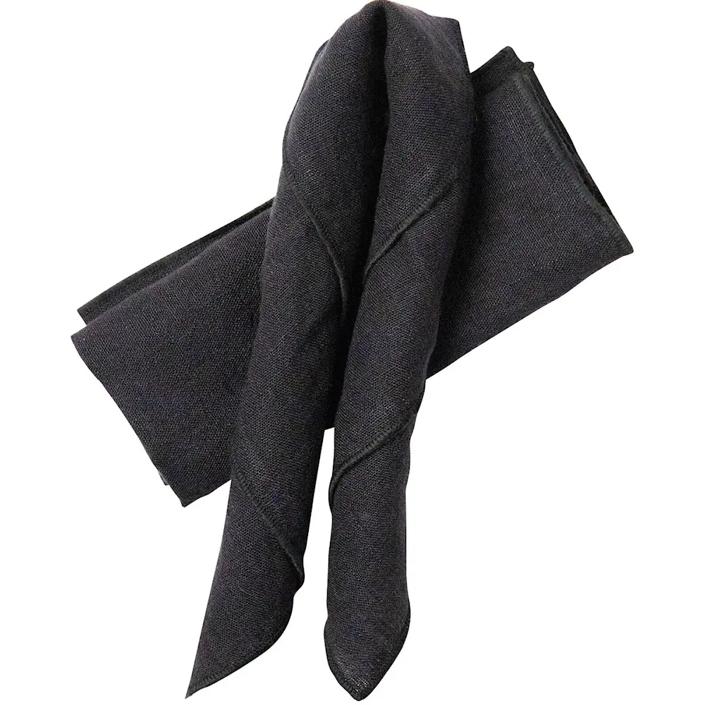 Kirei Lautasliina pellava 2 kpl Musta