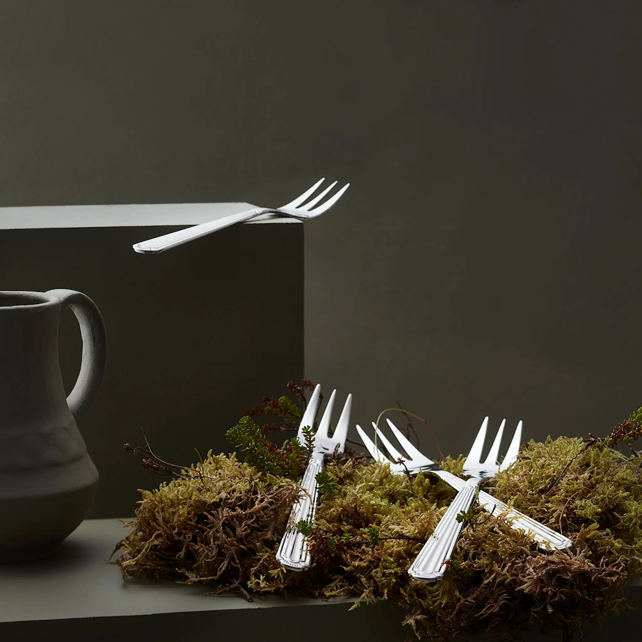 Hardanger bestikk Renessanse Kakkuhaarukka 15 cm