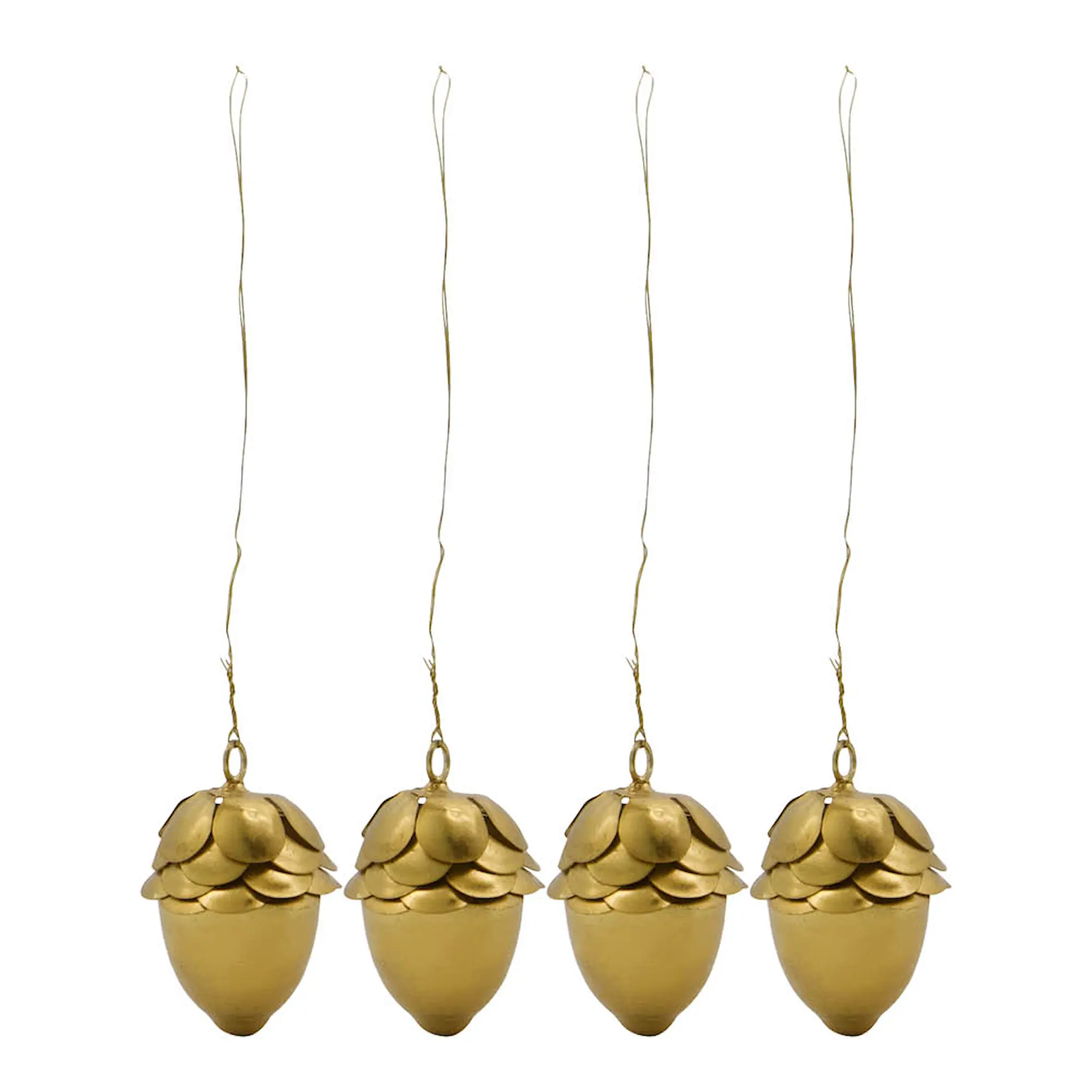 House Doctor Acorn juldekoration 4-pack guld