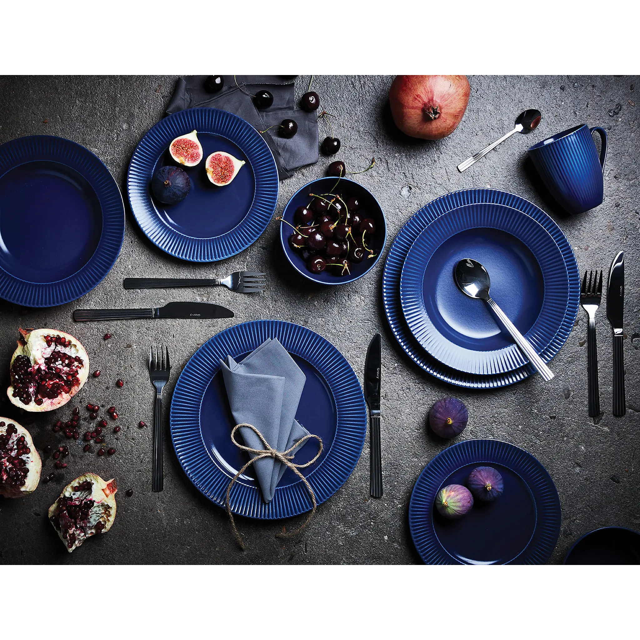 Aida Groovy Skål 14,5 cm Blå